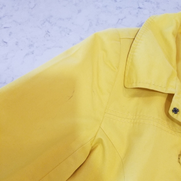 🧥JOE FRESH BRIGHT YELLOW LIGHT JACKET - Picture 9 of 10